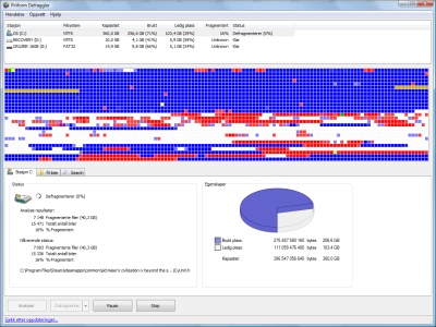 Screenshot Defraggler